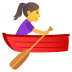 🚣‍♀️ woman rowing boat display on JoyPixels